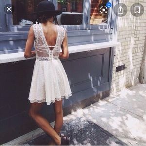 Free People White Lace Dress